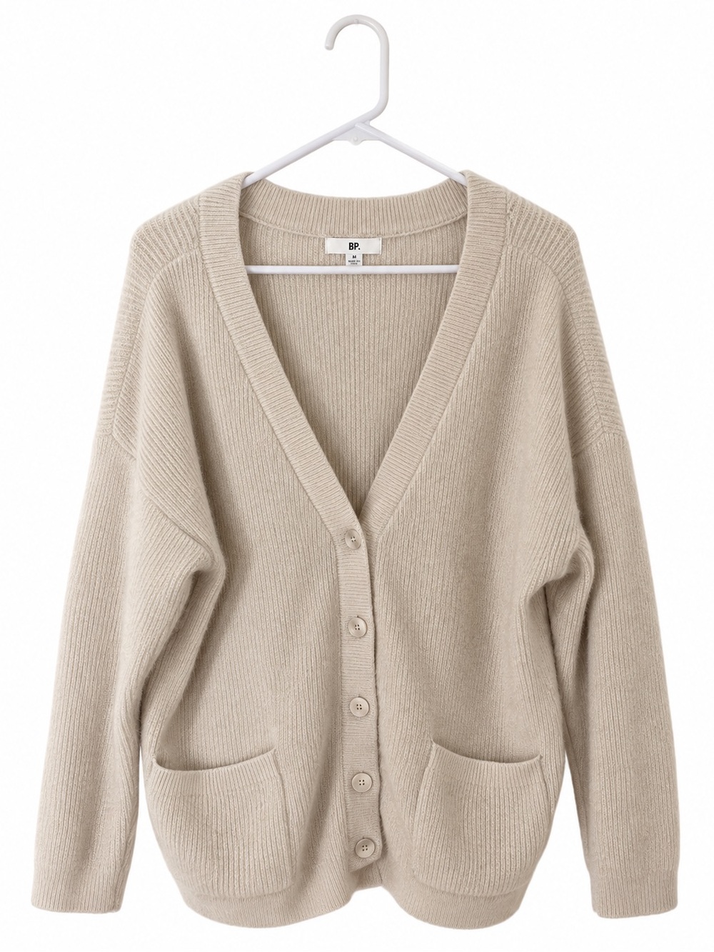 BP. Nordstrom Oversized Cream Chunky Knit Cardigan XL